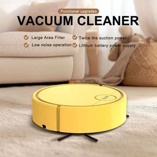 Compact Cordless Rechargeable Vacuum and Mop, Quiet Household Floor Care Gadget, Wet Mopping Sweeper for Desktop & Floor Cleaning, Hair & Dust Particle Pickup