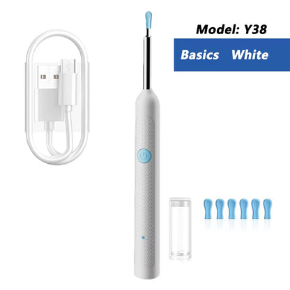 Smart Visual Ear Cleaner HD Ear Sticks Otoscope USB C Charging Endoscope Wax Removal Tool Earpick Mini Camera Health Care Set