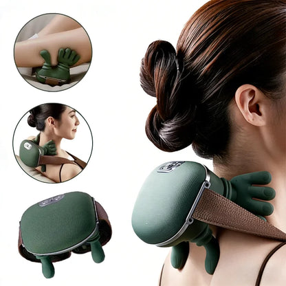 New Shoulder and Neck Massager, Neck Massager, Fully Automatic Charging Finger Press Hand Massager (Without Heating)