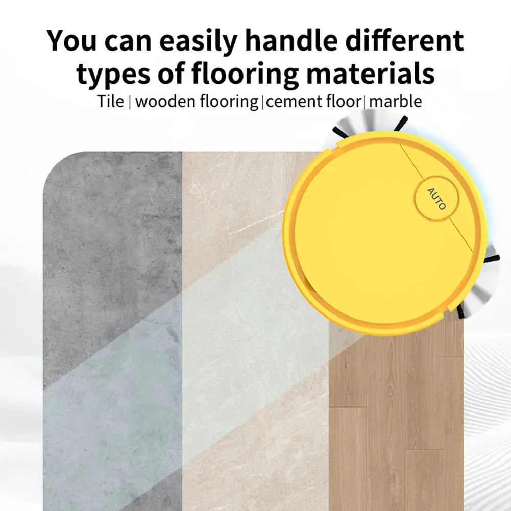Compact Cordless Rechargeable Vacuum and Mop, Quiet Household Floor Care Gadget, Wet Mopping Sweeper for Desktop & Floor Cleaning, Hair & Dust Particle Pickup