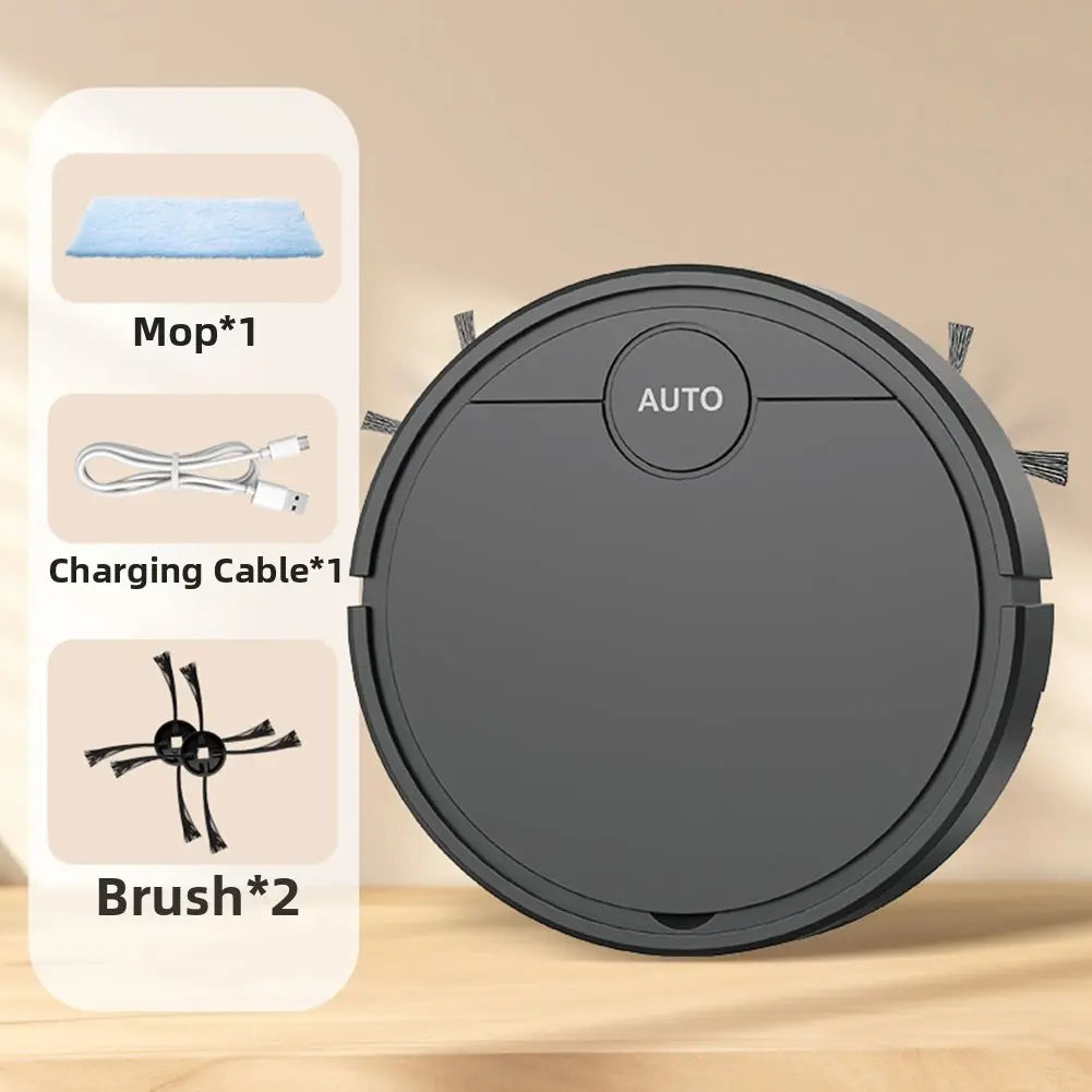 Compact Cordless Rechargeable Vacuum and Mop, Quiet Household Floor Care Gadget, Wet Mopping Sweeper for Desktop & Floor Cleaning, Hair & Dust Particle Pickup