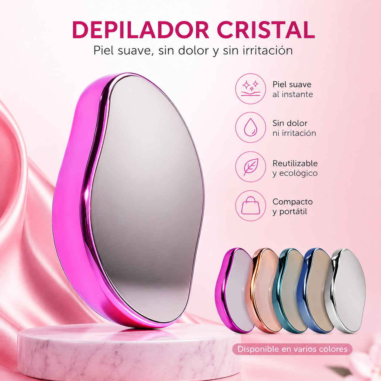 Depilador de Cristal Reutilizable