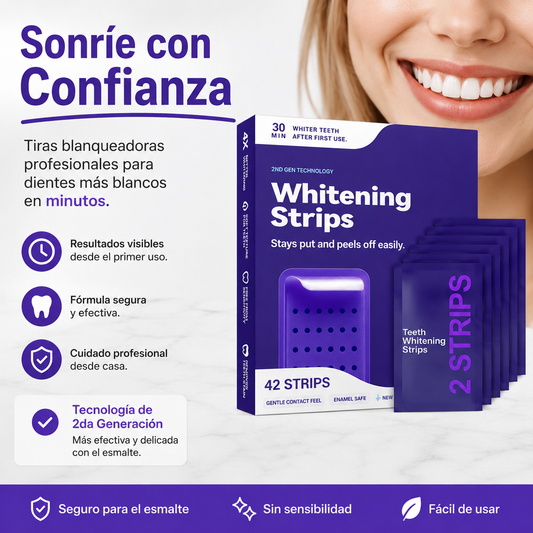 Tiras Blanqueadoras Moradas
